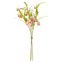 Article Fleur de fritillaire artificielle, décoration délicate pour les espaces de vie, 60 cm, lot de 3