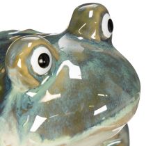 Article Figurine Grenouille en Céramique 12 cm – Décoration Estivale Intérieure et Balcon