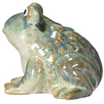 Article Figurine Grenouille en Céramique 12 cm – Décoration Estivale Intérieure et Balcon