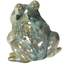 Article Figurine Grenouille en Céramique 12 cm – Décoration Estivale Intérieure et Balcon