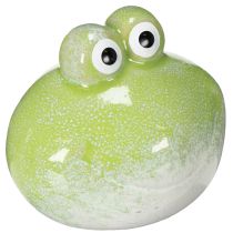 Article Figurine décorative de grenouille en céramique pour la décoration du salon et du bureau, 10 cm, lot de 4