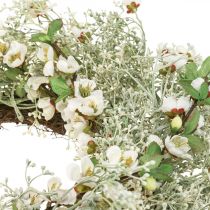 Couronne de printemps fleurs de cerisier couronne de gypsophile artificielle Ø50cm