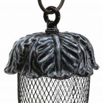 Mangeoire gland à suspendre métal Ø13cm H20.5cm