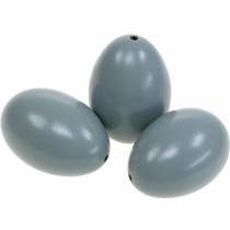 Article Oeufs d&#39;oie oeufs soufflés gris décoration de Pâques paquet de 12