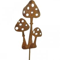 Article Bouchon de jardin bouchon décoratif agaric mouche patiné 10cm 6 pièces