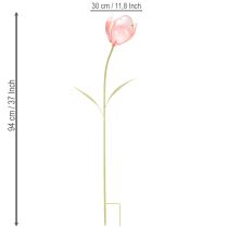 Article Tulipe décorative à tuteurer pour massifs et bordures, 94 cm