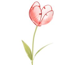 Article Tuteur tulipe en verre pour jardin - Décoration élégante pour jardin et balcon, 94 cm