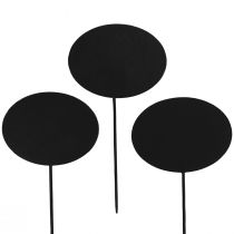 Article Étiquettes pour parterre Mini panneaux en bois Ovale 19cm 12pcs