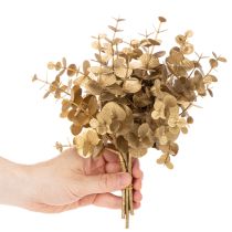 Article Branche décorative artificielle eucalyptus doré, 24 cm
