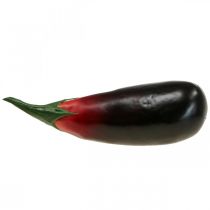Décoration végétale aubergine aliment factice L20cm