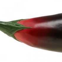 Décoration végétale aubergine aliment factice L20cm