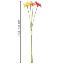 Article Bouquet de gerberas artificiels pour une décoration fraîche et facile d'entretien, 47 cm, 32 pièces