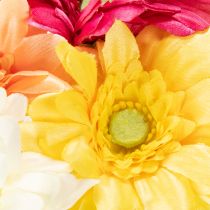 Article Bouquet de Gerberas Artificiels Multicolores 47 cm avec 32 Fleurs