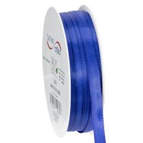 Article Ruban cadeau et décoratif, ruban en taffetas, 10 mm x 50 m, bleu foncé