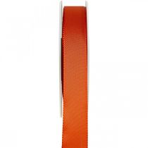 Ruban cadeau et décoration Ruban soie orange 25mm 50m