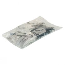 Article Étiquette cadeau "Bonne année" argent 8×3,5cm 50pcs