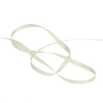 Article Ruban cadeau étroit décoratif crème 3 mm x 50 m