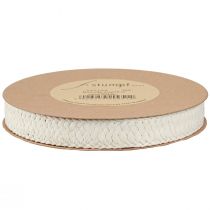 Article Ruban Cadeau Ruban En Papier Tressé Crème 20mm 10m