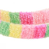 Article Ruban cadeau tissu éponge ruban décoratif rayures colorées 10mm 10m