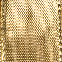 Article Ruban cadeau doré à bordure métallique, 25 mm de large, 25 m de long