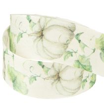 Article Ruban cadeau citrouille vert automne 40 mm 15 m