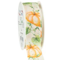 Article Ruban cadeau citrouille orange automne 40 mm 15 m
