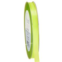 Article Ruban cadeau vert citron, ruban décoratif, ruban satin 8 mm, 50 m
