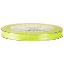 Article Ruban cadeau vert citron, ruban décoratif, ruban satin 8 mm, 50 m