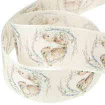 Article Ruban cadeau lapins de Pâques 40 mm 18 m