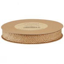 Article Ruban cadeau papier tressé ruban de papier naturel 20mm 10m