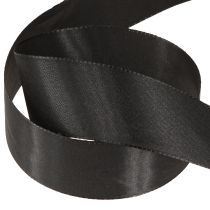 Article Ruban cadeau noir ruban de deuil ruban décoratif 40mm 50m