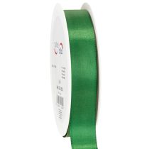 Article Ruban cadeau en taffetas décoratif vert foncé 25 mm × 50 m