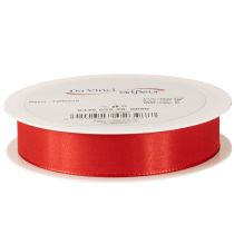 Article Ruban cadeau et ruban décoratif, ruban en taffetas rouge, 25 mm, 50 m