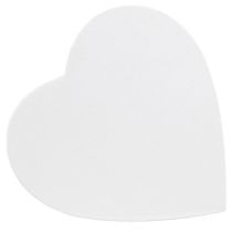 Article Coffret cadeau coeur boîte coeur en papier blanc 18×18cm H10cm 2pcs