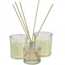 Coffret cadeau parfum d&#39;ambiance bougies parfumées dans un verre senteur vanille