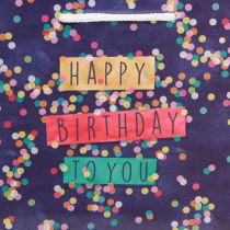 Article Sac cadeau anniversaire « Joyeux anniversaire » papier 18×10×23cm 2pcs