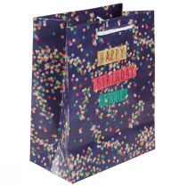 Article Sac cadeau anniversaire « Joyeux anniversaire » papier 18×10×23cm 2pcs