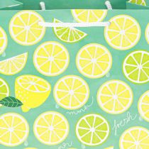 Article Sac cadeau en papier citron avec poignées 18 × 10 × 23 cm 2 pièces
