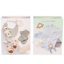 Article Sacs cadeaux bébé garçon – Lot de 2 – 23 cm
