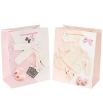 Article Sacs cadeaux pour bébés filles, sacs cadeaux de naissance, 23×18cm, 2 pièces