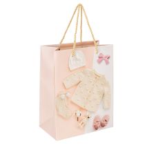 Article Sacs cadeaux pour bébés filles, sacs cadeaux de naissance, 23×18cm, 2 pièces