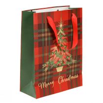 Article Sacs cadeaux sapin de Noël rouge vert 18x24cm 4pcs