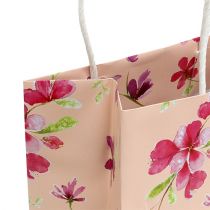 Pochettes à cadeaux avec fleurs 20 x 11 x 25 cm 6 p.