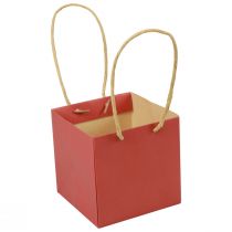 Article Sacs cadeaux sacs en papier avec poignée rouge 12×12×12cm 6pcs