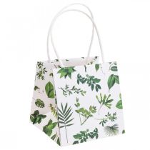 Article Sacs cadeaux sacs en papier feuilles blanches 12×12×12cm 12 pcs