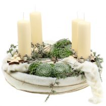 Article Photophore couronne argent Ø4,8cm 4 pcs