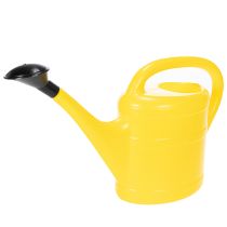 Article Arrosoir en Plastique Jaune 5 L avec Pomme Noir