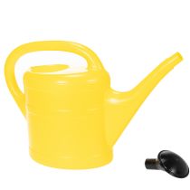 Article Arrosoir en Plastique Jaune 5 L avec Pomme Noir