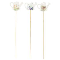 Article Tuteurs décoratifs en forme d'arrosoir pour bouquets de fleurs et décoration florale de balcon, 34 cm, lot de 12