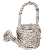 Article Arrosoir décoratif au design tressé raffiné, idéal pour une décoration intérieure élégante, 26 cm